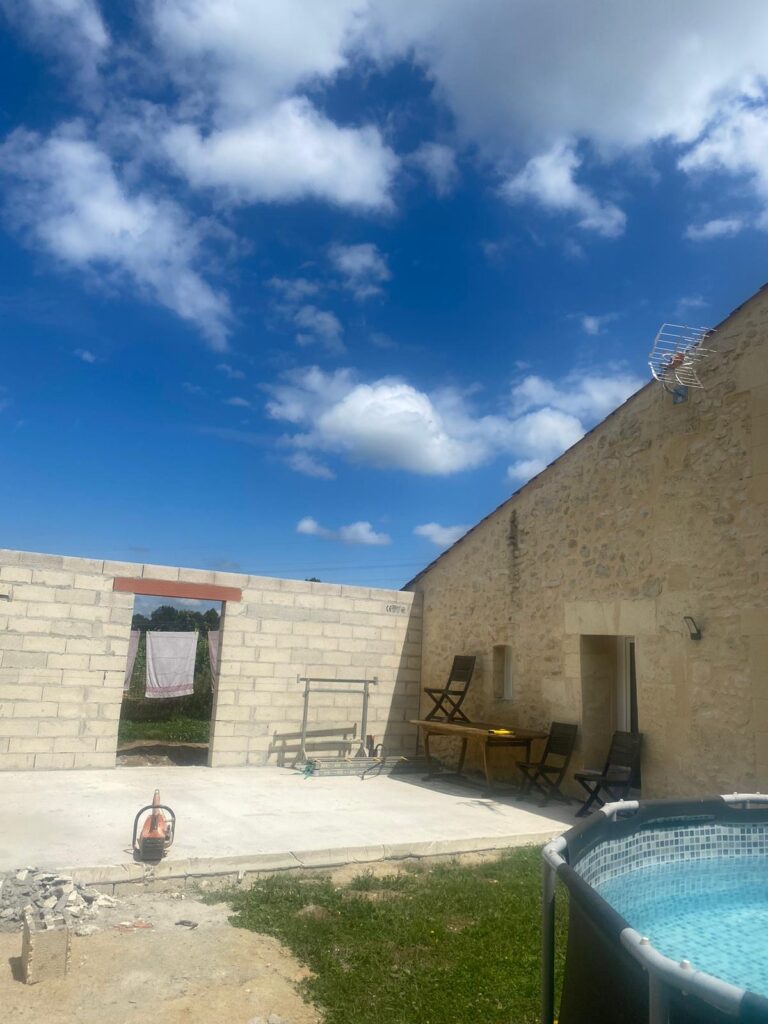 Travaux agrandissement